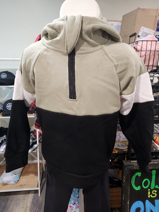 Olive Block Hoodie