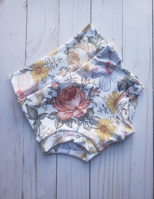 Vintage Floral Bummies